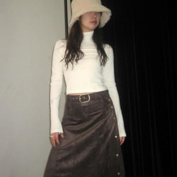 택O새상품 ) 루루서울 올드 뮤직 스커트 old misic skirt