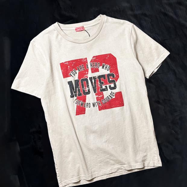 일본빈티지 크랙 반팔 티셔츠