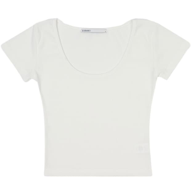 Bohemian Seoul Half Ribbed T ivory