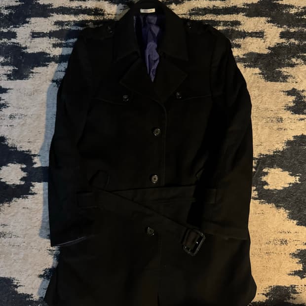 pierre cardin 견장 하프 코트