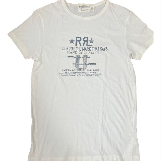 10s RRL 더블알엘 마크 오브 퀄리티 클램프 그래픽 반팔티
