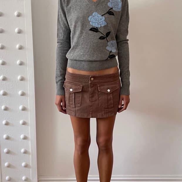 Gimaguas 기마구아스 핀쿠 플라워 니트 그레이