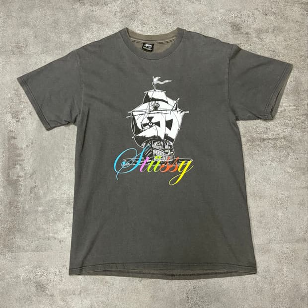 00s 스투시 STUSSY 쉽 Ship 그래픽 반팔 티셔츠