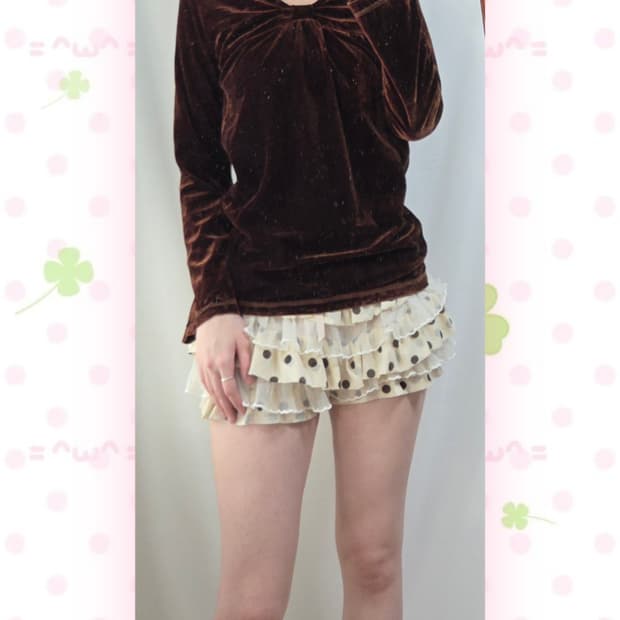 딥브라운 리본넥 벨벳 롱슬리브