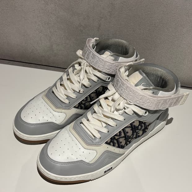 디올 오블리크 B27 하이탑 스니커즈