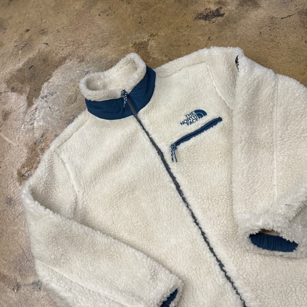 [정품/S] 노스페이스 아이보리 뽀글이 플리스 자켓 b18
