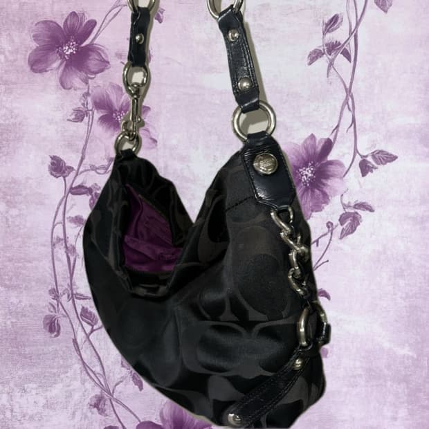 코치 블랙 숄더백