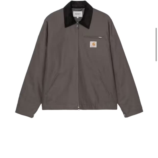 구매))칼하트 디트로이트 자켓 그래파이트 블랙 리지드 삽니다