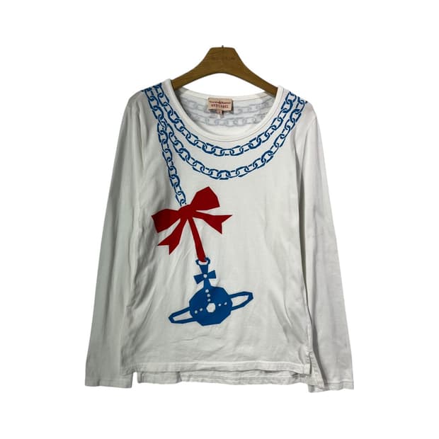 [Vivienne Westwood] 비비안웨스트우드 레드리본 롱슬리브  