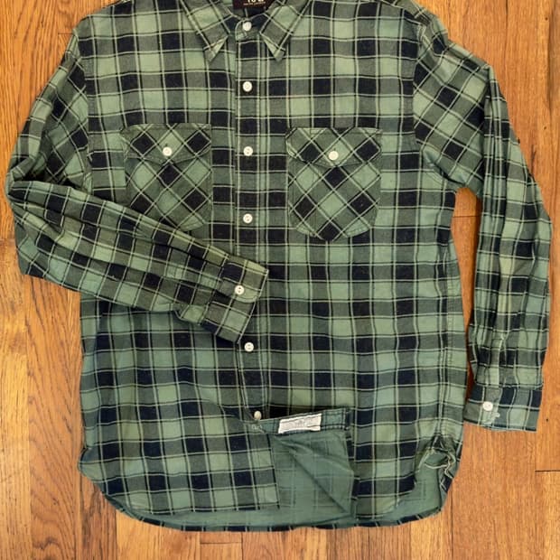 RRL 더블알엘 버팔로 체크 트윌 워크셔츠