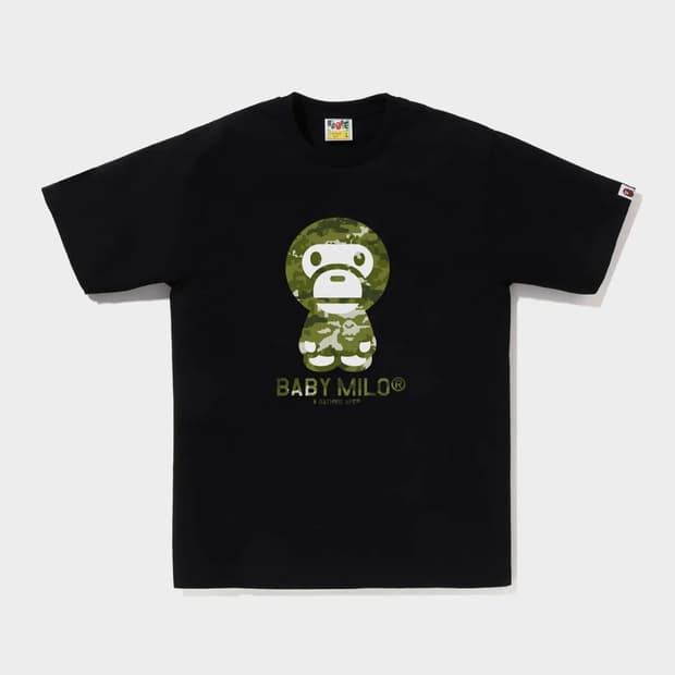 멀티 픽셀 카모 베이비 마일로 티셔츠(M) BLACK/GREEN