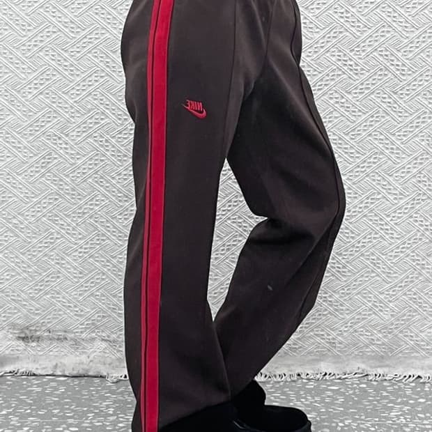 나이키 올드스쿨 빈티지 레트로 브라운레드 트랙팬츠 XL C11166