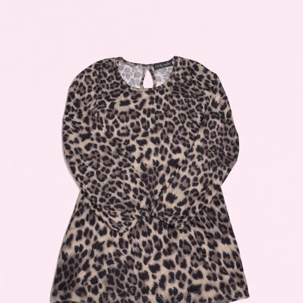 세실맥비 갸루 레오파드 롱슬리브