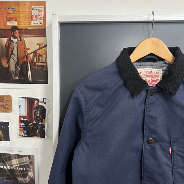 Levis 엔지니어드 왁스드 워크웨어 초어 자켓