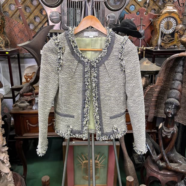 질바이질스튜어트 프린지 트위드 자켓