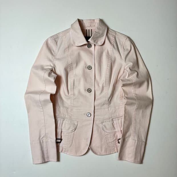 버버리 00's 재팬 핑크 숏 자켓 PN8267