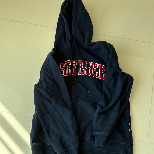 예스아이씨 아치로고  후디 네이비