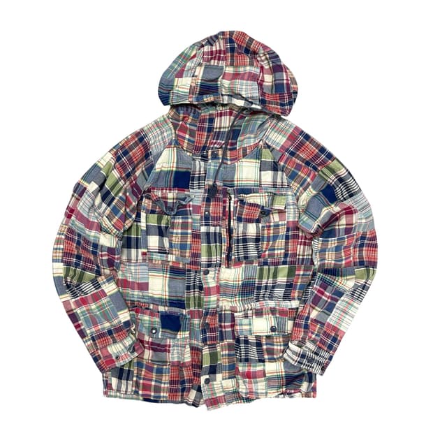 폴로 마드라스 패치워크 체크 자켓(S)