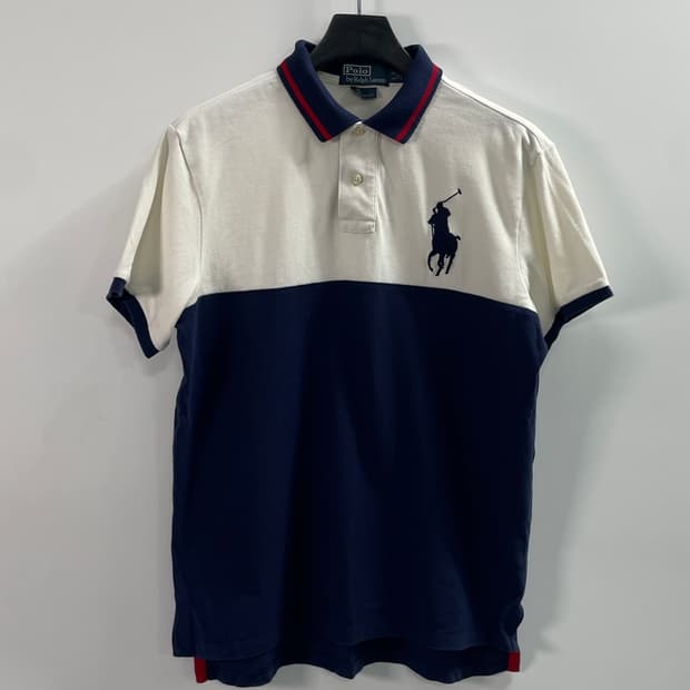 폴로 랄프로렌 빅포니 투톤 반팔 카라티 (on.706)