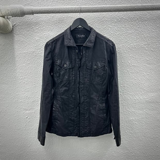 Tornado mart waxed black jacket