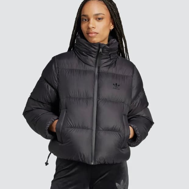 아디다스 리젠 크롭 다운 패딩 블랙s