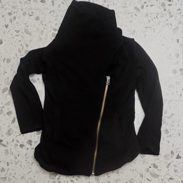 헬무트 랭 헬무트 비대칭 지퍼 빌러스 자켓