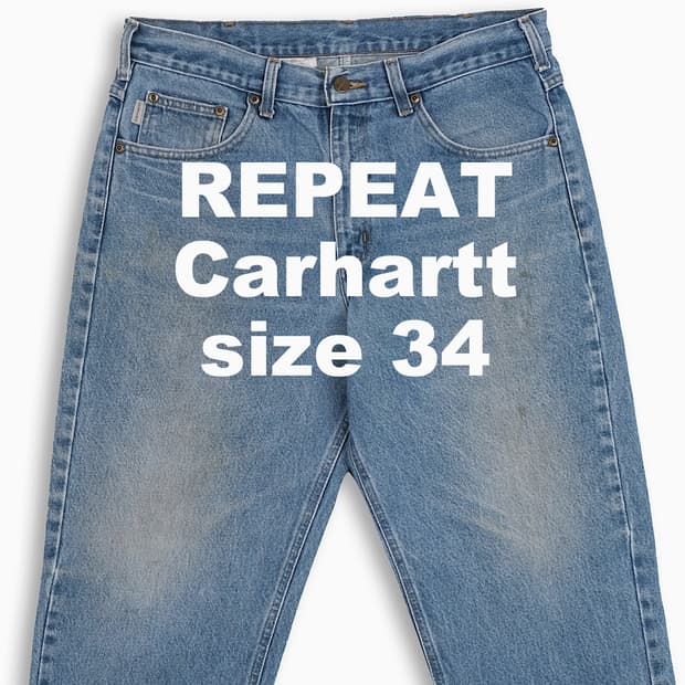 빈티지 칼하트 B17 배기핏 중청 34 인치 CH0173402