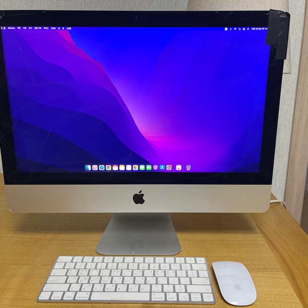 애플 iMac 21.5 레티나 4k 2015후반 모델(액정파손)