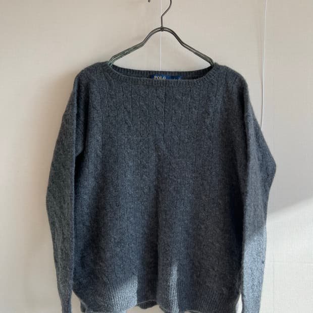 폴로랄프로렌 보트넥니트 그레이 사이즈s 정품