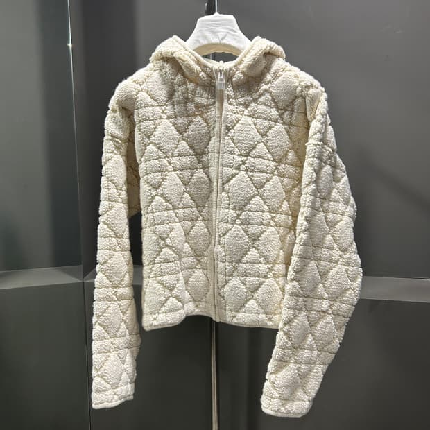 디올 까나쥬 후드 지퍼 가디건