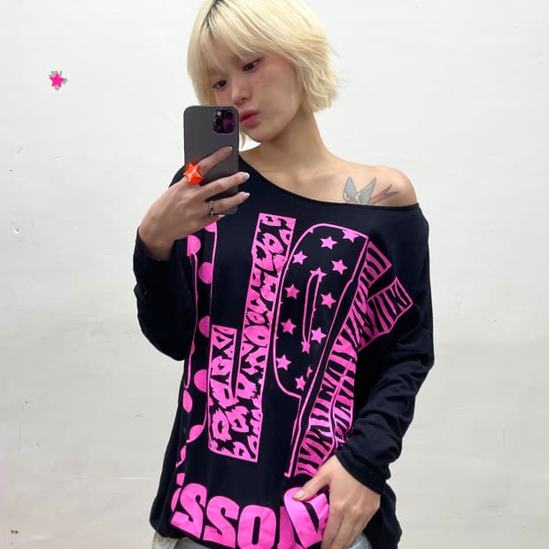 Pink Star, Leopard, Dot Black Sleeve