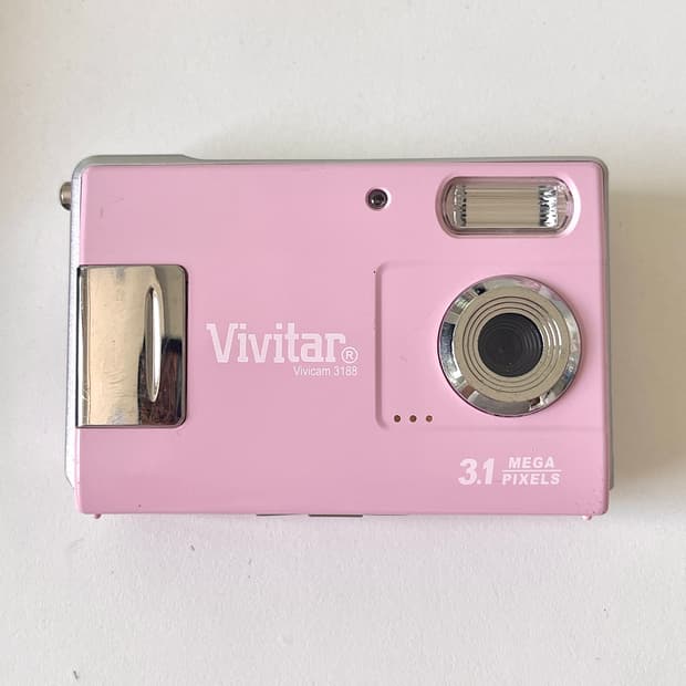 Vivitar 3188 비비타 비비캠 딸기우유 복숭아 핑크 디카 카메라