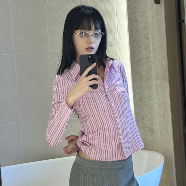 누아누 셔츠 Yefeh Shirt Pink 1사이즈
