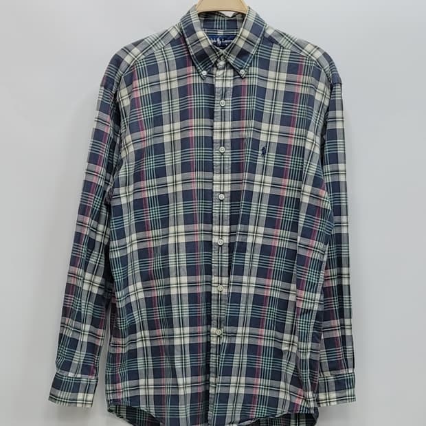 POLO 90S 폴로 랄프로렌 블레이크핏 타탄 체크 셔츠 / 남 M 