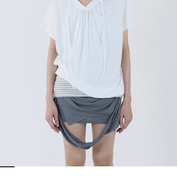 세릭 Loose Hooded Top _ White