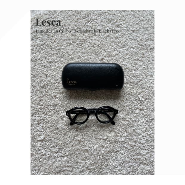 Lesca Lunetier 라콥스 블랙 안경 (Free)