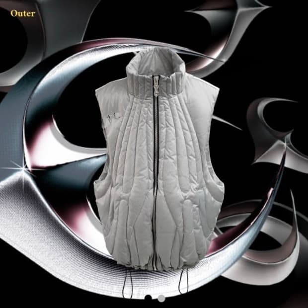 떠그클럽 케이브 다운 베스트 실버 패딩조끼 1