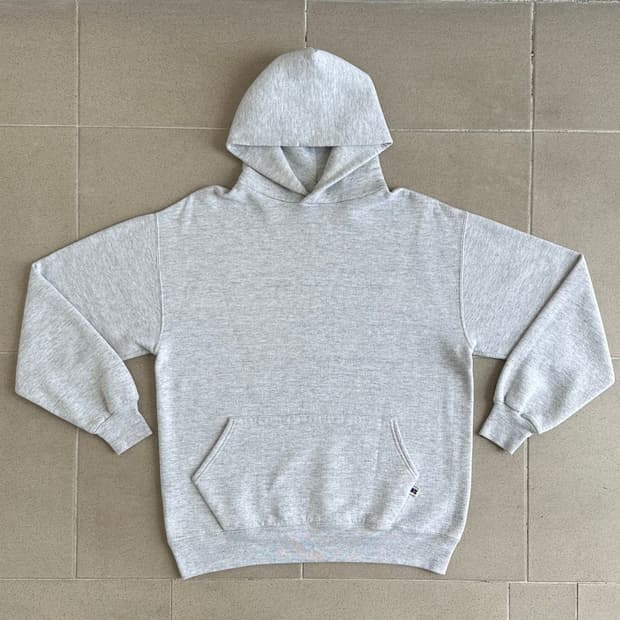 90s 빈티지 러셀 후드 밝은그레이 XL USA