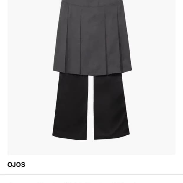 OJOS JERSEY PLEATS SKIRT PANTS