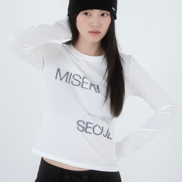 미세키서울 롱슬리브 화이트