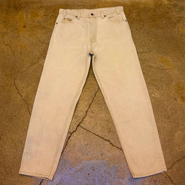 90s Made in USA 미국 빈티지 리바이스550 오렌지탭 청바지