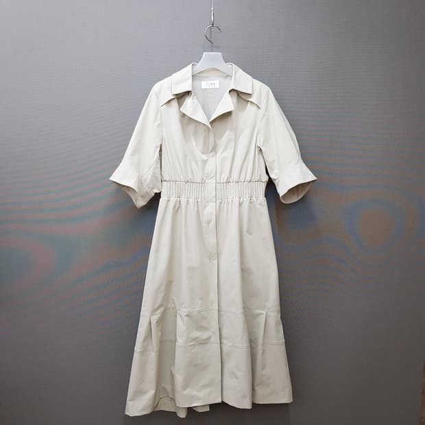 한섬 타임 2020 허리셔링 A라인 플레어 원피스 88-98-165사이즈