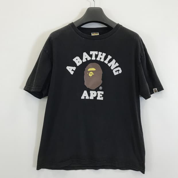 BAPE 베이프 컬리지 반팔티셔츠 빈티지 [L]