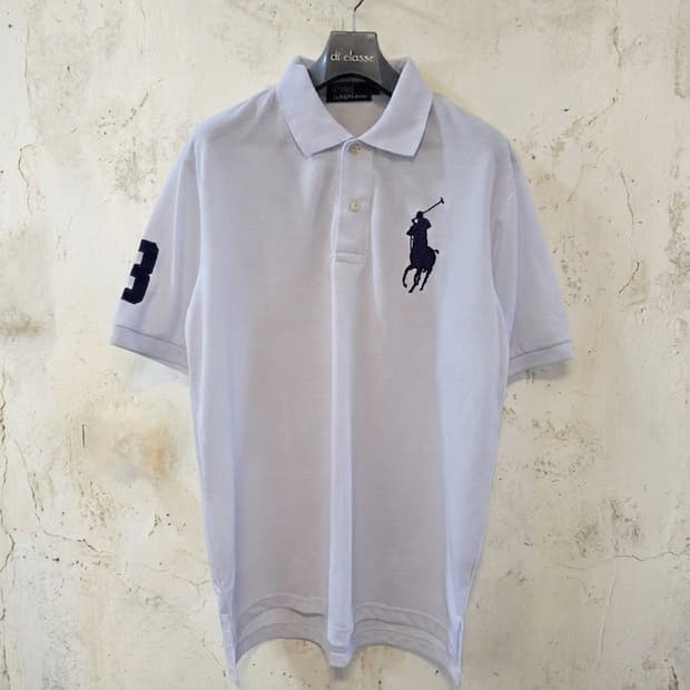 폴로 랄프로렌 빅포니 카라티 흰색 XL