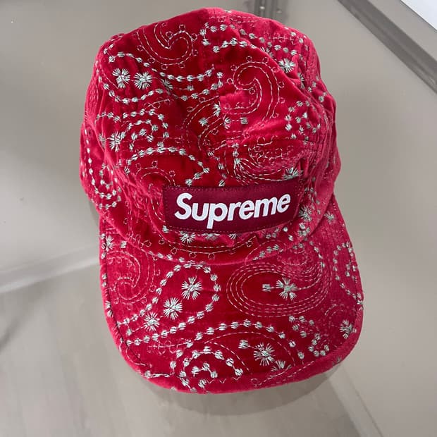 Supreme 페이즐리 캠프캡 