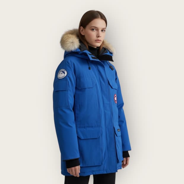 S/ 캐나다구스 PBI 로얄블루 다운 패딩점퍼