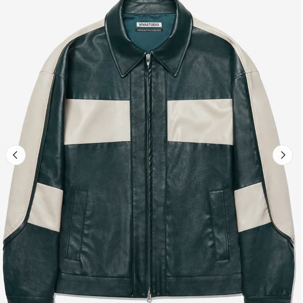 (비바스튜디오)
ARTIFICIAL LEATHER MIX JACKET 