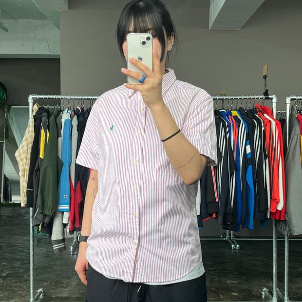 폴로 랄프로렌 스트라이프 반팔 셔츠