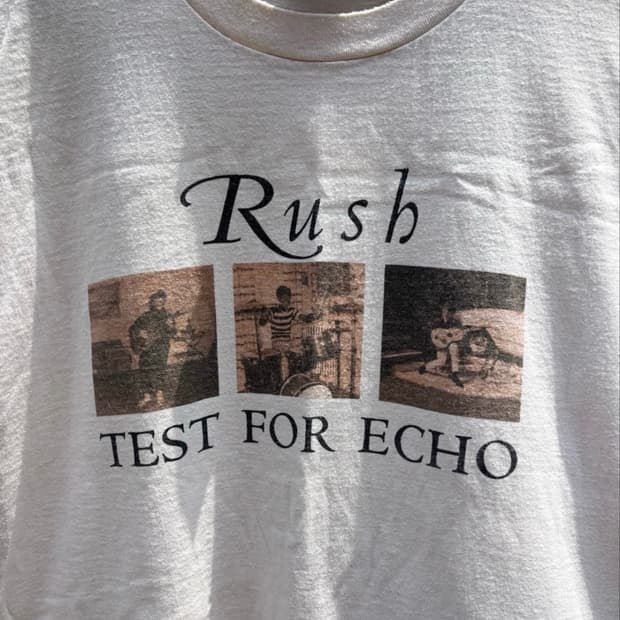 90s Rush 러쉬 TEST FOR ECHO Tour 반팔 티셔츠
