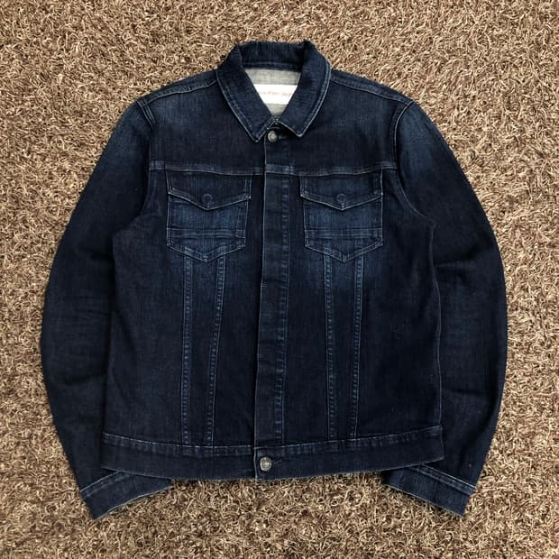 캘빈클라인 다크 워싱 데님 자켓 청자켓